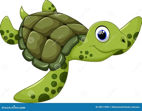 Sea Turtle Cartoon Illustration | CartoonDealer.com #57307537