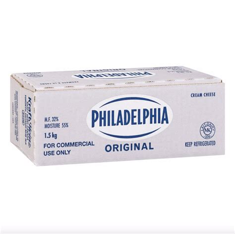 KRAFT PHILADELPHIA CREAM CHEESE 1.5KG – Mia Food Service