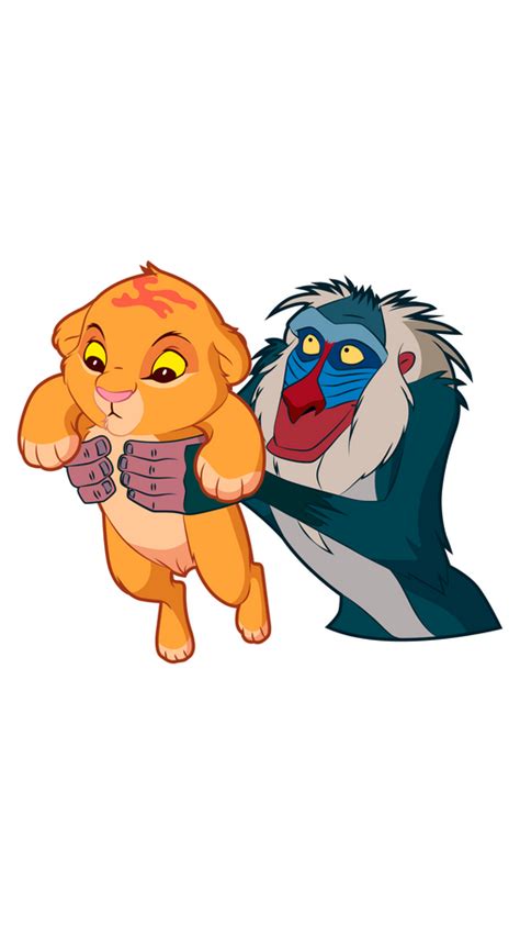 The lion king simba and rafiki sticker – Artofit