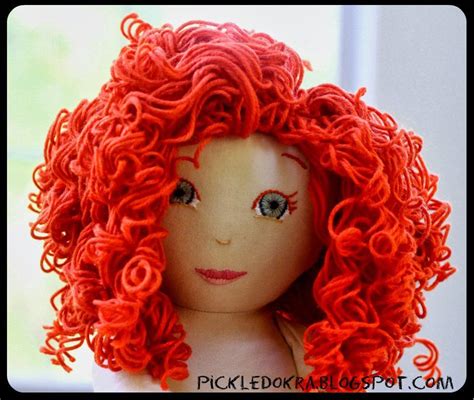 Creating Curls in Yarn for DIY Doll Hair | Make: | Diy doll hair, Doll hair, Rag doll hair