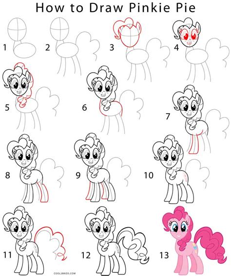 How to Draw Pinkie Pie (Step by Step Pictures) | Cool2bKids