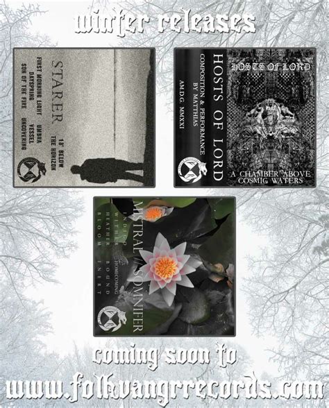 Somnifer, among two other albums, will be released on cassette through Folkvangr, stay tuned ...