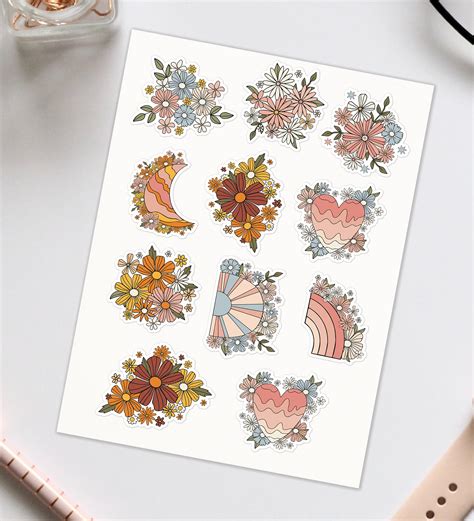 Boho Sticker Sheet – Peeekaboo