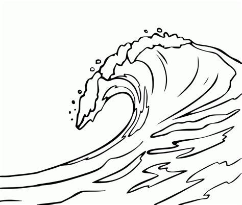 Ocean Wave Drawing at GetDrawings | Free download