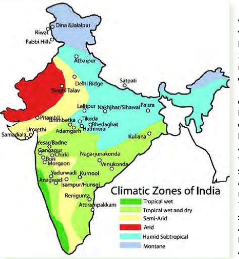 Map Of India Showing Climatic Zones Maps Of The World - Bank2home.com