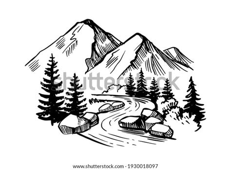 Mountain With River Draw: Over 13,105 Royalty-Free Licensable Stock ...