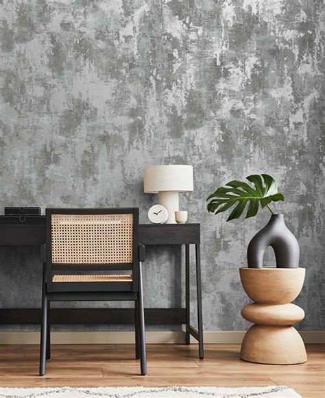 Fine Decor Sierra Texture Grey FD43063 | Wallpaper Central