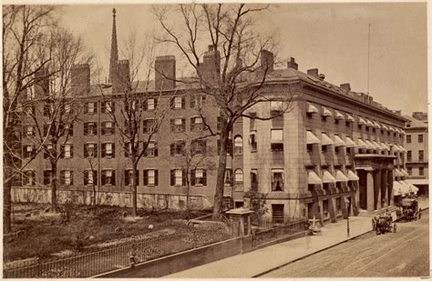 Tremont House, Boston - built 1829, the first hotel in America with indoor plumbing and toilets ...