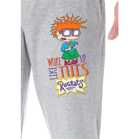 Nickelodeon Men's Rugrats Chuckie Finster Woke Up Like This Pajama Pants (2XL) Grey | Rugrats ...