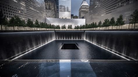 World Trade Center Memorial At Night Background, 911 Memorial, Hd Photography Photo, Building ...