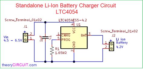 Standalone Li-Ion Battery Charger Circuit LTC4054