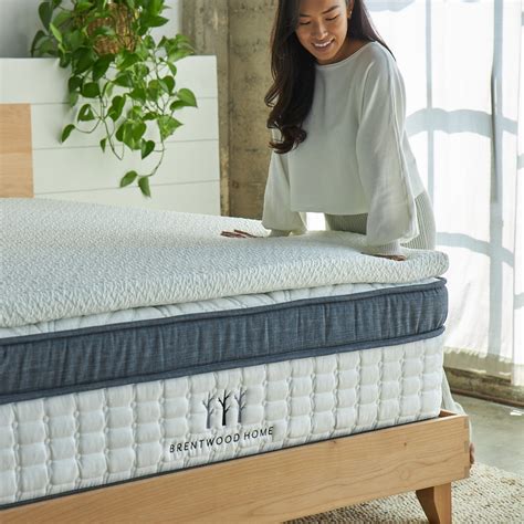 Memory Foam Mattress Topper with Cooling Gel and BioFoam | Brentwood Home