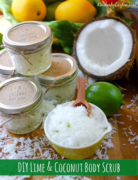 DIY Lime & Coconut Body Scrub