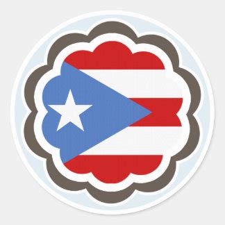 Puerto Rican Flag Stickers | Zazzle