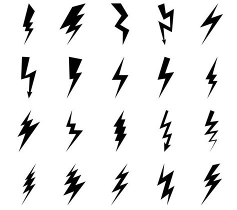 lightning bolt tattoo stencil - springinmastepz