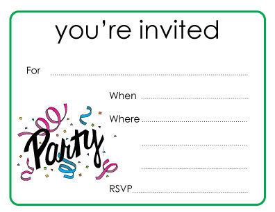 Party You're Invited Cards | Youre invited, Invitations