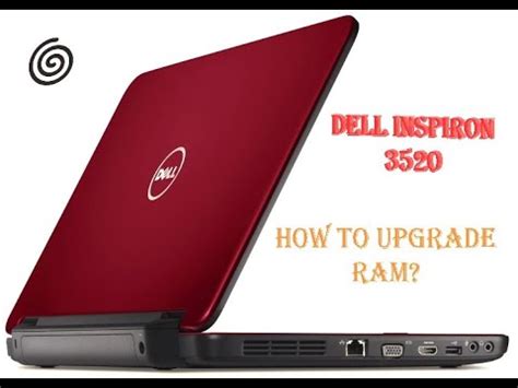 Dell Inspiron 3520 - How to Upgrade Memory RAM? - YouTube