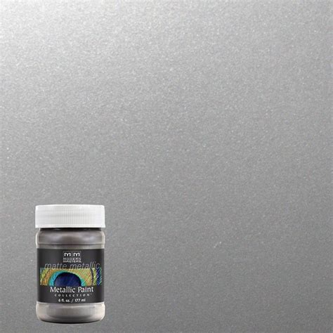 Modern Masters 6 oz. Platinum/Silver Matte Metallic Interior Paint-MM59106 - The Home Depot