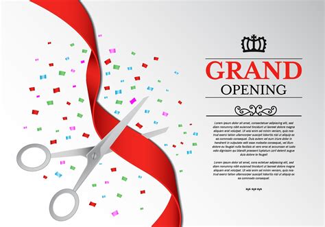 Ribbon Cutting Ceremony Vector 131375 Vector Art at Vecteezy