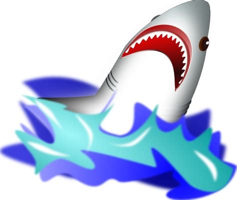 Shark clip art Free vector in Open office drawing svg ( .svg ) vector illustration graphic art ...