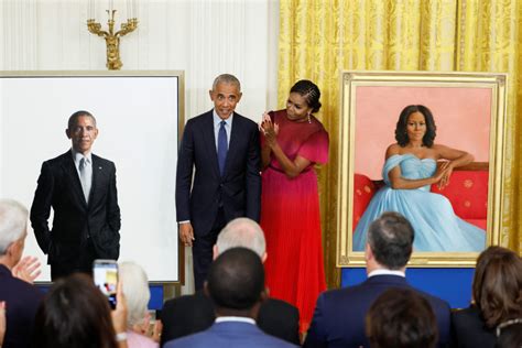 WATCH: President Joe Biden unveils official White House portraits of Barack and Michelle Obama ...