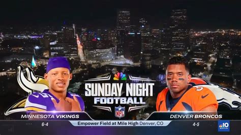 Sunday Night Football on NBC intro 2023 | MIN@DEN | Week 11 - YouTube