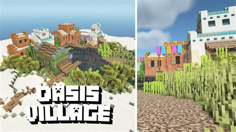 How To Build An Oasis Village In Minecraft 1.17! Minecraft Building Tutorial - YouTube