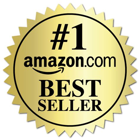 Amazon Best Seller Book Award Gold Burst Labels