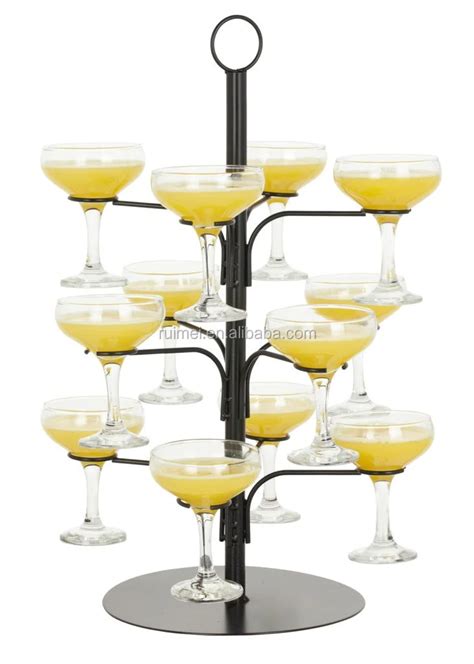 Cocktail Glass Tree Display Stand For 12 Glasses - Buy Cocktail Tree ...