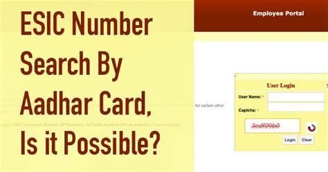 ESIC Number Search By Aadhar Card, Is it Possible?