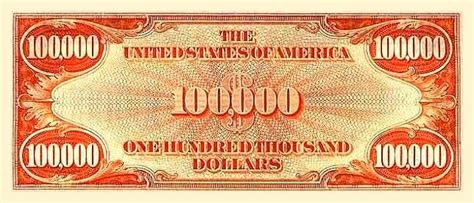 United States 100,000 dollar banknote - Currency Wiki, the online ...