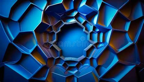 An Abstract 3d Background with Blue and Black Shapes. Generative AI ...