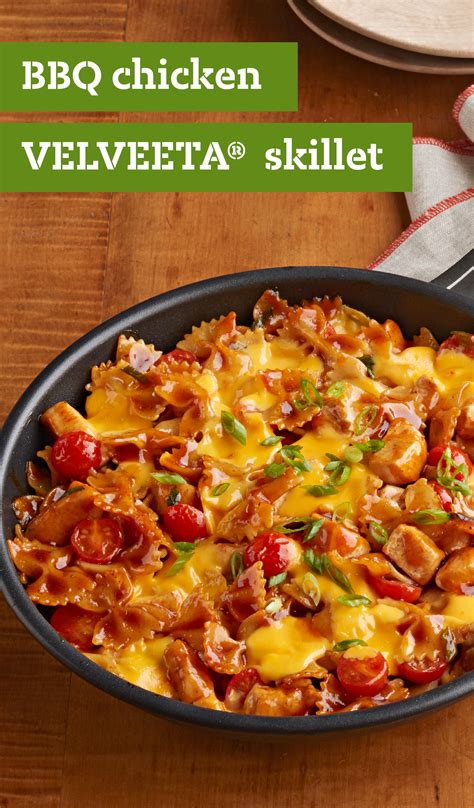 BBQ Chicken-VELVEETA® Skillet – Delight your taste buds with this deliciously saucy and cheesy ...