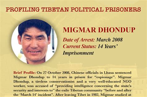 Profiling Tibetan Political Prisoners – Migmar Dhondup - Central Tibetan Administration