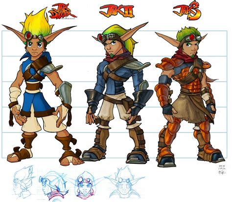 Jak from Jak and Daxter series Character Design Animation, Character Design Male, Character ...