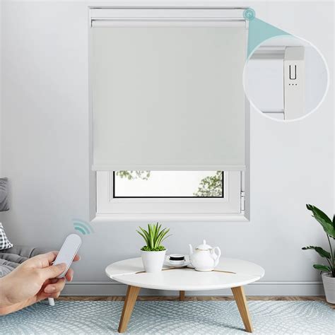 Amazon.com : Allesin Motorized Roller Blinds with Remote Control for ...