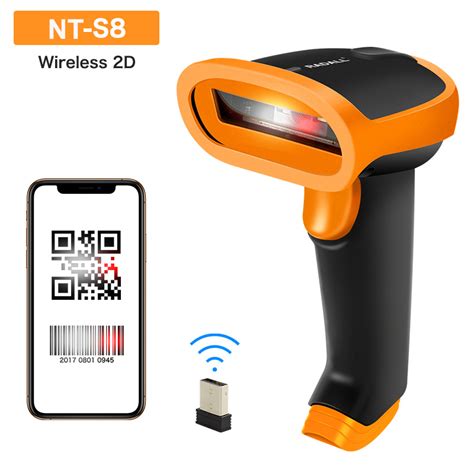 Long Range Qr Code Scanner Qr Reader Inventory 2D Wireless Barcode ...