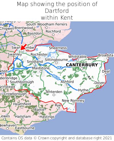 Where is Dartford? Dartford on a map