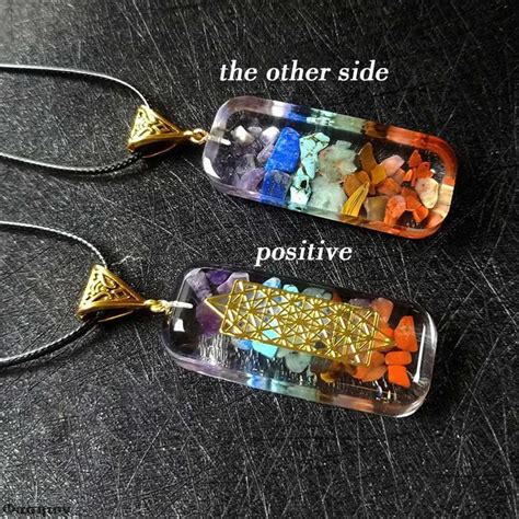 Exquisite Natural Seven Chakra Orgone Energy Healing Pendant Necklace ...