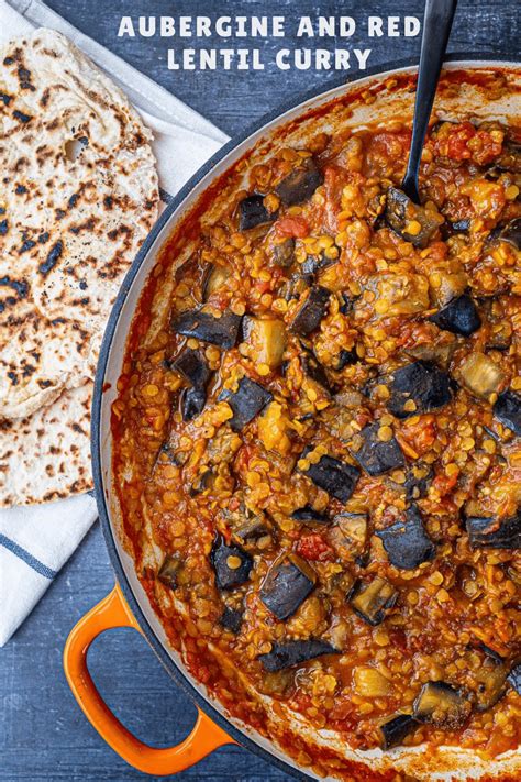 Aubergine and Red Lentil Curry – Skinny Spatula