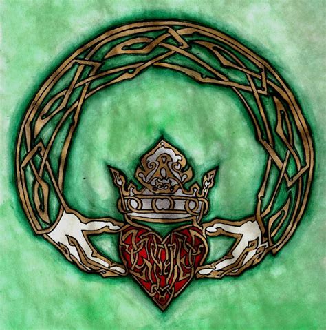 Claddagh Watercolor by Fulstein on deviantART | Celtic art, Norse ...