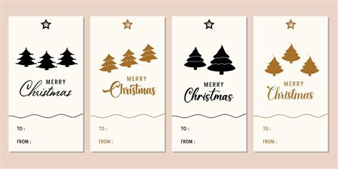 Merry Christmas tags set. Christmas printable gift tags. 13993012 ...