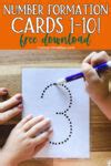 Free Number Tracing Cards {PRINTABLE!} - Mom's Printables