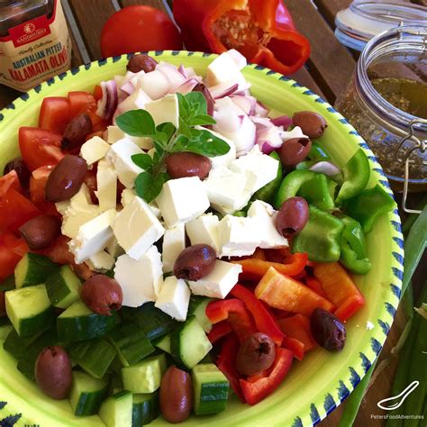 Greek Salad Recipe - Peter's Food Adventures