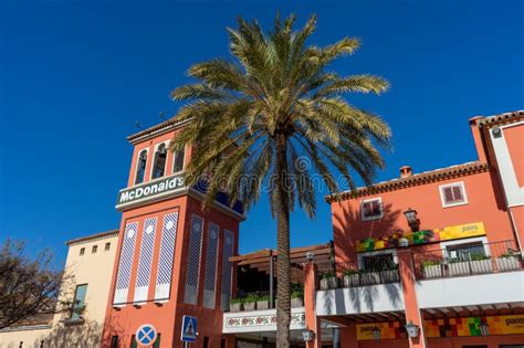 Shopping in Plaza Mayor in Malaga, Spain Editorial Photography - Image ...