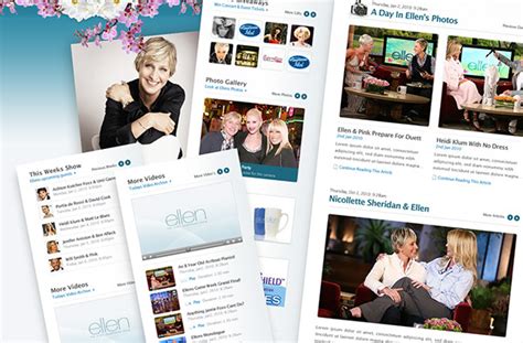 The Ellen Show Website, Warner Bros, Telepictures on Behance