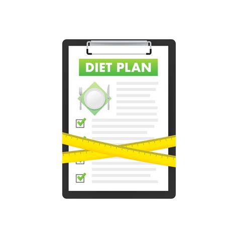 Diet plan on white background. Health lifestyle, fitness. Top view. 29926555 Vector Art at Vecteezy