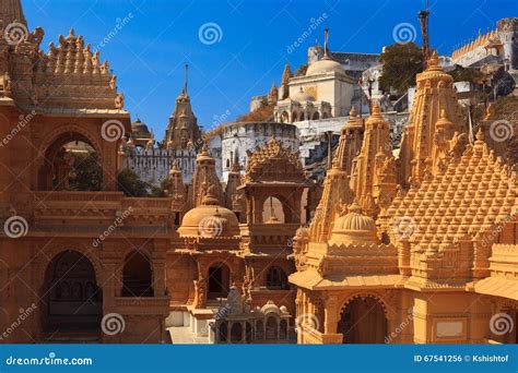 Jain Temples on Top of Shatrunjaya Hill Stock Photo - Image of architecture, india: 67541256