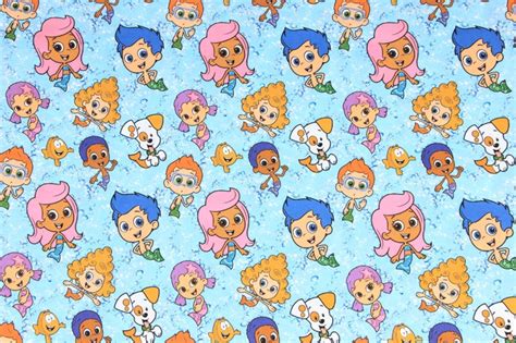 Bubble Guppies Fabric Cute Mermaid Fabric Cartoon Character - Etsy