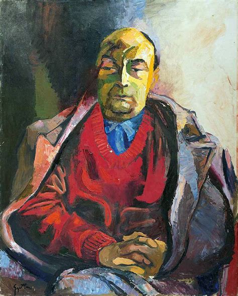 Renato Guttuso - Portrait of Pablo Neruda Italian Painters, Italian Artist, Pablo Neruda, Large ...
